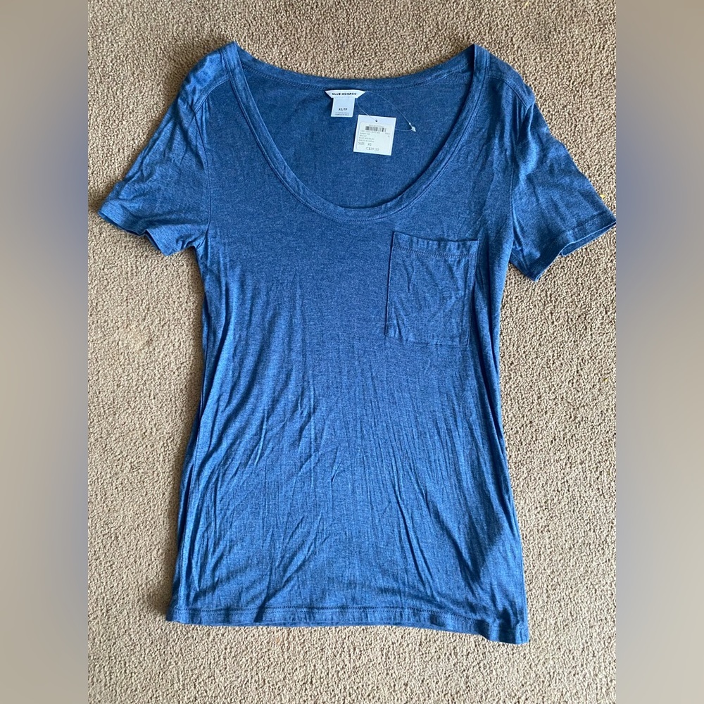 Club Monaco Cotton Short Sleeved Tshirt XS